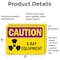 Signmission Radiation & Laser Sign, 5 in H x 7 in W, Vinyl Decal, Rectangle OS-2PACK-CR-D-57-L-10197 - alternate 4
